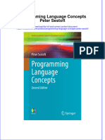 Textbook Programming Language Concepts Peter Sestoft Ebook All Chapter PDF
