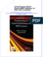 Download textbook Programming For Hybrid Multi Manycore Mpp Systems 1St Edition John Levesque ebook all chapter pdf 