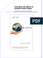 Download textbook One World Now The Ethics Of Globalization Peter Singer ebook all chapter pdf 