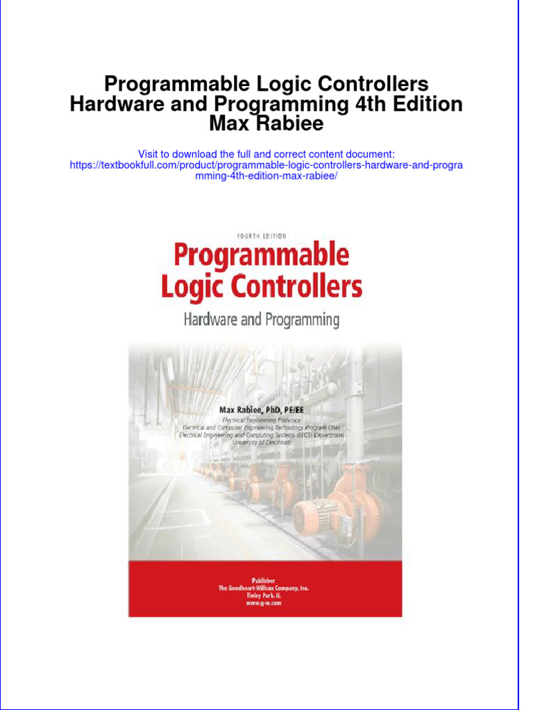 Download pdf Programmable Logic Controllers Hardware And Programming