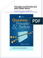 PDF Quantum Principles and Particles 2Nd Edition Walter Wilcox Ebook Full Chapter