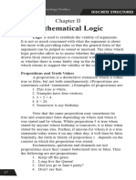 Mathematical Logic: Logic Is Used To Establish The Validity of Arguments