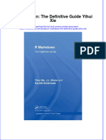 Textbook R Markdown The Definitive Guide Yihui Xie Ebook All Chapter PDF