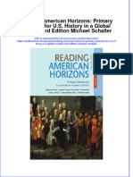 Download textbook Reading American Horizons Primary Sources For U S History In A Global Context 3Rd Edition Michael Schaller ebook all chapter pdf 