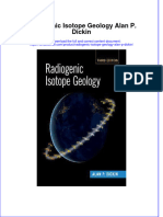 Textbook Radiogenic Isotope Geology Alan P Dickin Ebook All Chapter PDF
