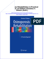 Download textbook Osteoporosis Rehabilitation A Practical Approach 1St Edition Christina V Oleson Auth ebook all chapter pdf 