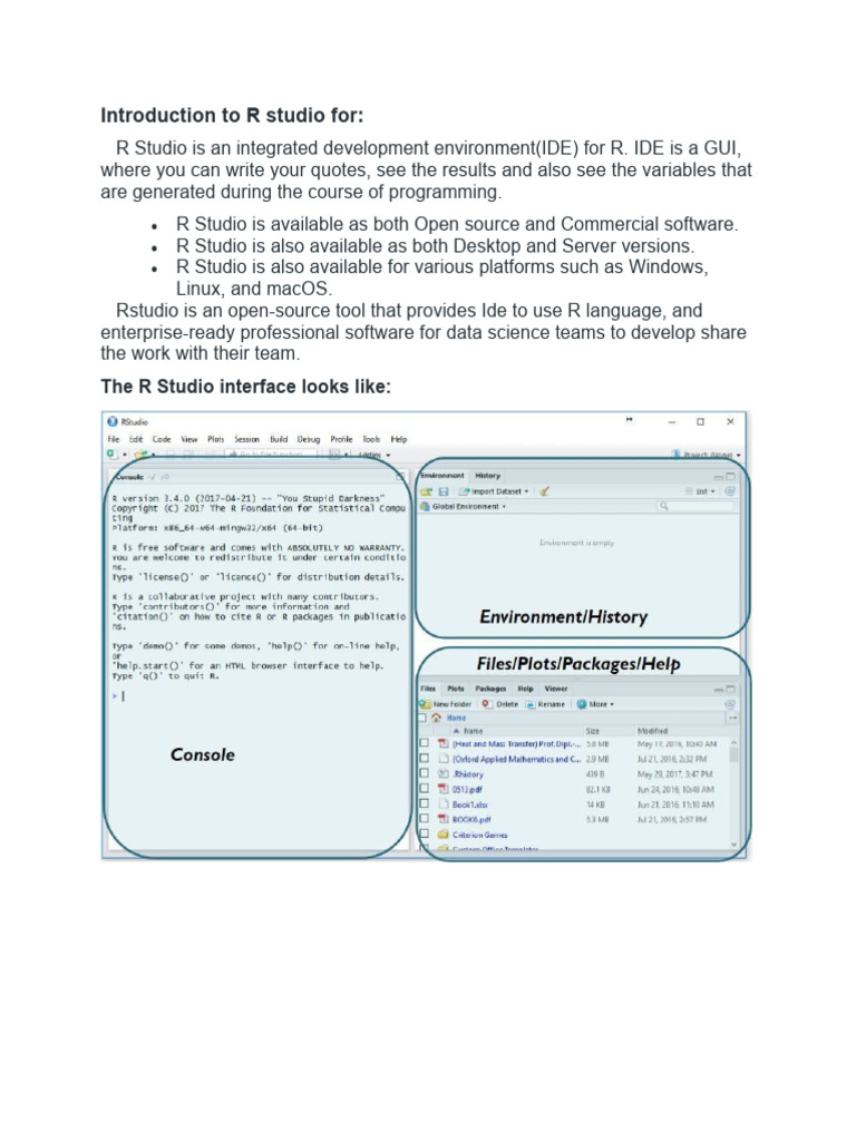 R Studio | PDF