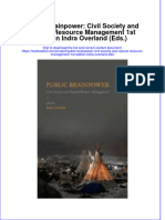 Download textbook Public Brainpower Civil Society And Natural Resource Management 1St Edition Indra Overland Eds ebook all chapter pdf 