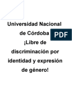 Identidad de Género UNC