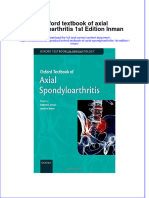 Textbook Oxford Textbook of Axial Spondyloarthritis 1St Edition Inman Ebook All Chapter PDF