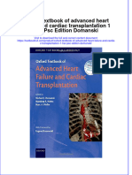 Download textbook Oxford Textbook Of Advanced Heart Failure And Cardiac Transplantation 1 Har Psc Edition Domanski ebook all chapter pdf 