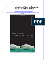 Textbook Oxford Studies in Political Philosophy Volume 2 1St Edition Sobel Ebook All Chapter PDF