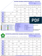 Jadwal Kelas Revisi