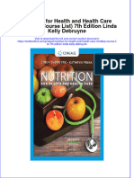 Download pdf Nutrition For Health And Health Care Mindtap Course List 7Th Edition Linda Kelly Debruyne ebook full chapter 