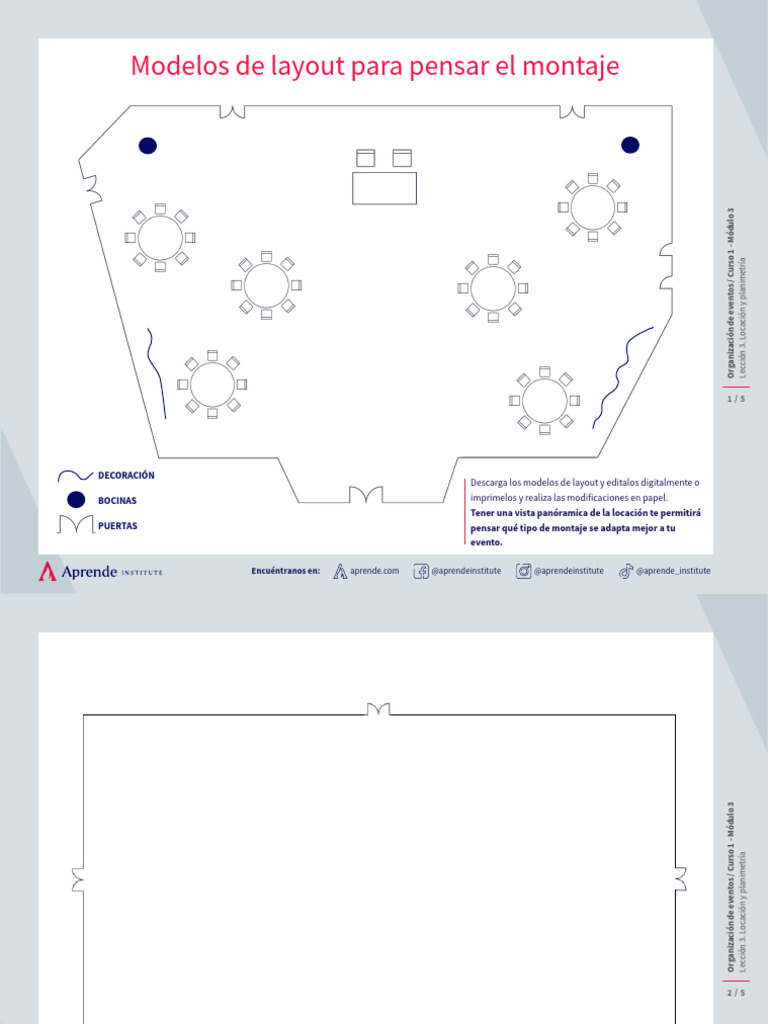 Modelos de Layout para Eventos | PDF