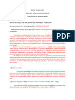 Postest Answer Sheet Prof Ed9 PDF