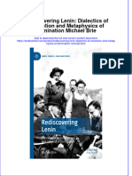 PDF Rediscovering Lenin Dialectics of Revolution and Metaphysics of Domination Michael Brie Ebook Full Chapter