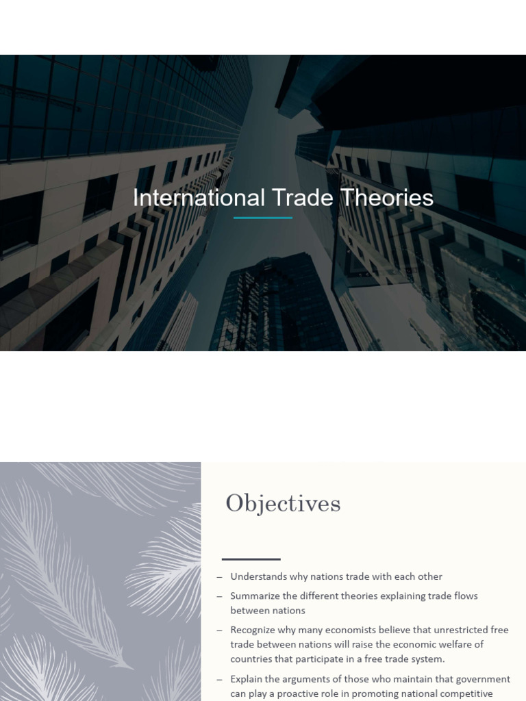 Understanding International Trade Theories | PDF | Economies | Economics