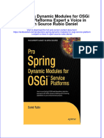 Full Chapter Pro Spring Dynamic Modules For Osgi Service Platforms Expert S Voice in Open Source Rubio Daniel PDF