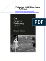 Download pdf On Critical Pedagogy 2Nd Edition Henry A Giroux ebook full chapter 