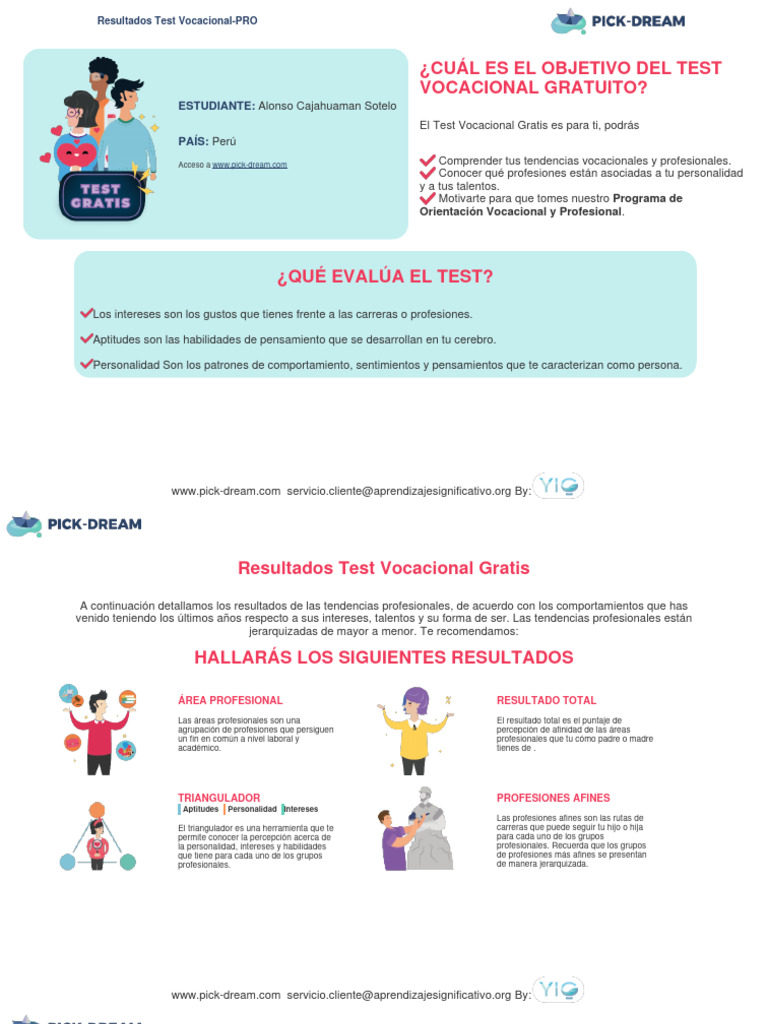 Test Vocacional | PDF | Crecimiento personal y profesional | Negocios