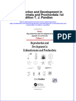 Textbook Reproduction and Development in Echinodermata and Prochordata 1St Edition T J Pandian Ebook All Chapter PDF