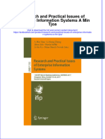 Textbook Research and Practical Issues of Enterprise Information Systems A Min Tjoa Ebook All Chapter PDF