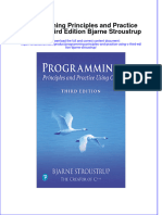 Download full chapter Programming Principles And Practice Using C Third Edition Bjarne Stroustrup pdf docx