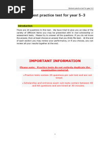 Edutest Practice Test For Year 5-3