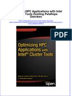 PDF Optimizing HPC Applications With Intel Cluster Tools Hunting Petaflops Dahnken Ebook Full Chapter