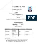 Bilal CV