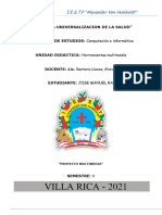 Esquema de Proyecto Multimedia