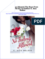 Download full chapter No Feelings Allowed The Boys From Chapel Hill 2 1St Edition K Alex Walker pdf docx