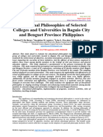 Educational Philosophies of Selected Col