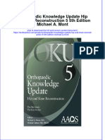 PDF Orthopaedic Knowledge Update Hip and Knee Reconstruction 5 5Th Edition Michael A Mont Ebook Full Chapter