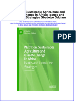 Full Chapter Nutrition Sustainable Agriculture and Climate Change in Africa Issues and Innovative Strategies Gbadebo Odularu PDF