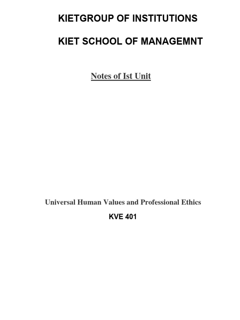 Unit 1 Pdf Happiness Thought