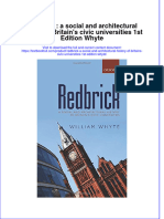 Textbook Redbrick A Social and Architectural History of Britains Civic Universities 1St Edition Whyte Ebook All Chapter PDF