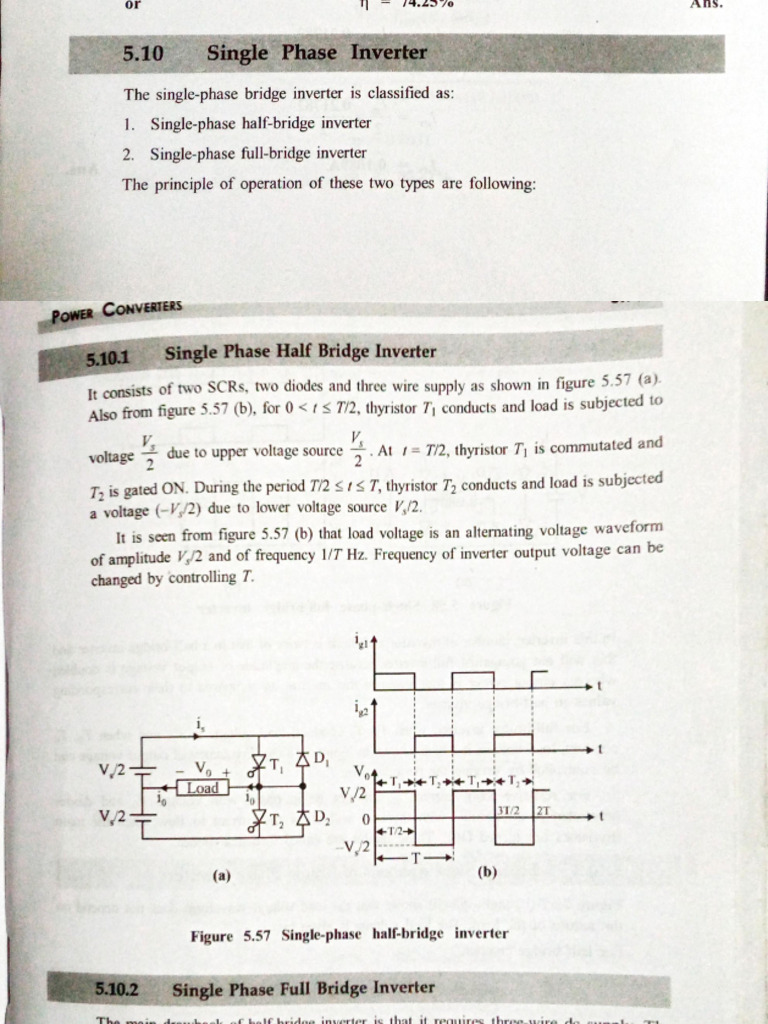 Single-Phase Inverter and Chopper Overview | PDF | Rectifier | Power ...