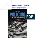 Download full chapter Policing 4Th Edition John L Worrall pdf docx