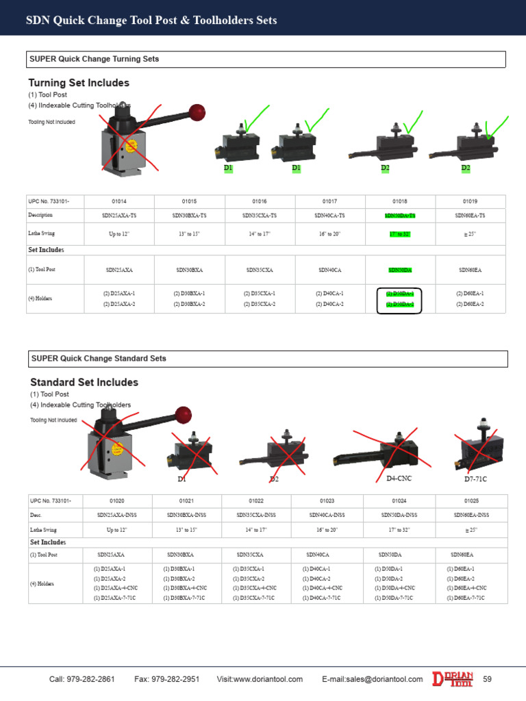 Tool Post Catalog Final 59 | PDF | Metalworking | Machining
