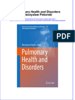 PDF Pulmonary Health and Disorders Mieczyslaw Pokorski Ebook Full Chapter
