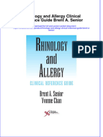 PDF Rhinology and Allergy Clinical Reference Guide Brent A Senior Ebook Full Chapter