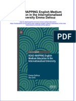 PDF Road Mapping English Medium Education in The Internationalised University Emma Dafouz Ebook Full Chapter