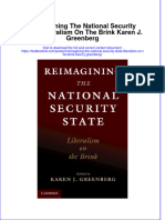 Download pdf Reimagining The National Security State Liberalism On The Brink Karen J Greenberg ebook full chapter 