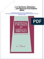 PDF Particles On Surfaces Detection Adhesion and Removal First Edition Mittal Ebook Full Chapter