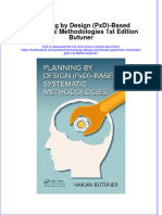 Textbook Planning by Design PXD Based Systematic Methodologies 1St Edition Butuner Ebook All Chapter PDF