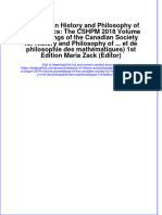 Download pdf Research In History And Philosophy Of Mathematics The Cshpm 2018 Volume Proceedings Of The Canadian Society For History And Philosophy Of Et De Philosophie Des Mathematiques 1St Edition Maria Z ebook full chapter 