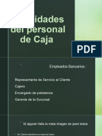 Habilidades del personal de Caja