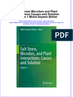 Download pdf Salt Stress Microbes And Plant Interactions Causes And Solution Volume 1 Mohd Sayeed Akhtar ebook full chapter 